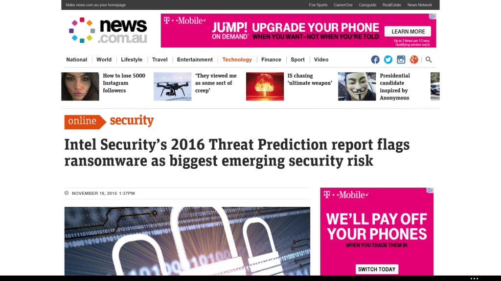 Cyber Security Predictions for 2016