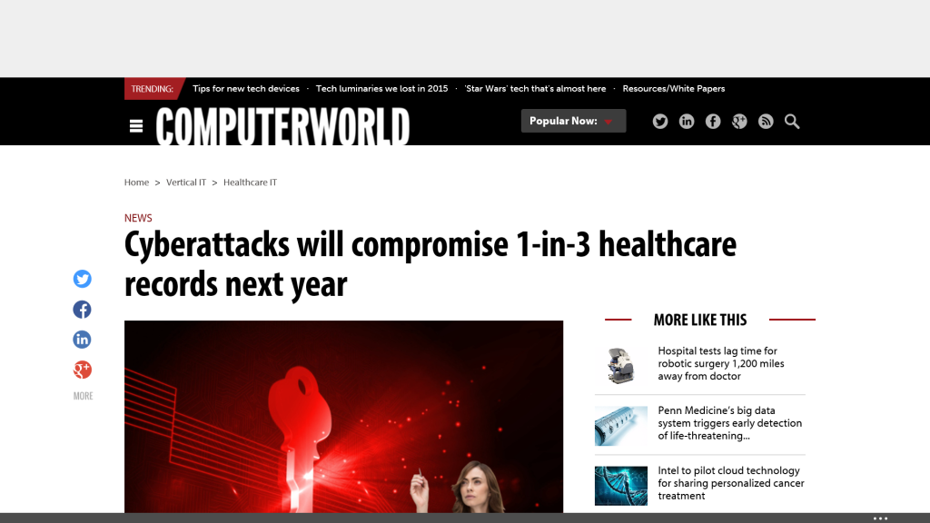 Report: 1 in 3 Patient Healthcare Records Will Be Hacked in 2016